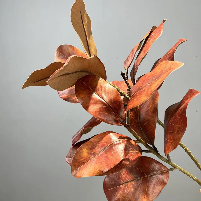 Lifelike Artificial Magnolia Leaf Branch