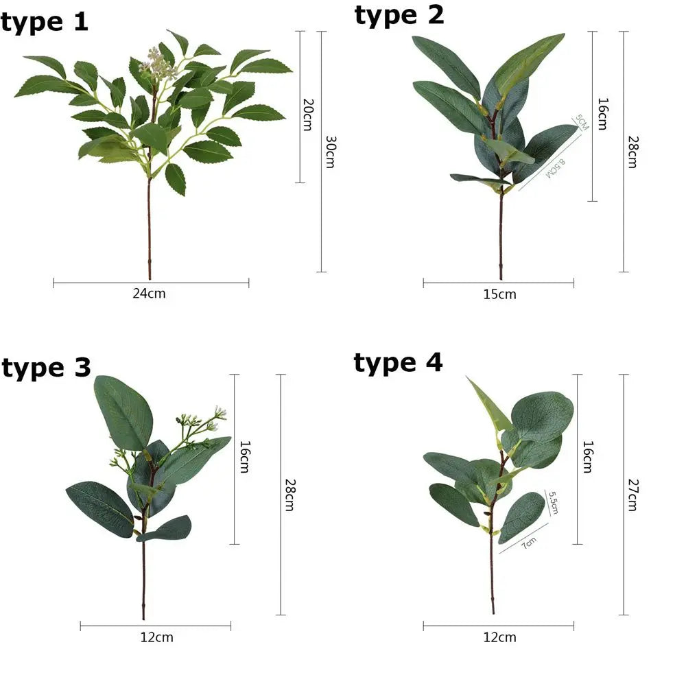 Lifelike Artificial Eucalyptus Stems