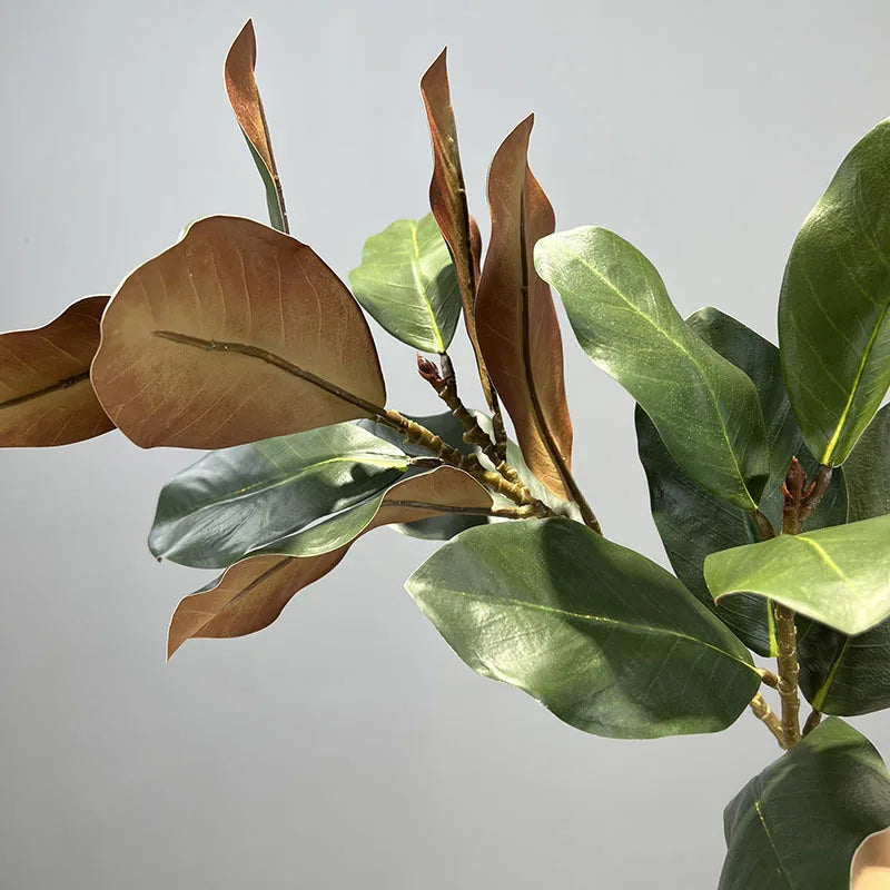 Lifelike Artificial Magnolia Leaf Branch