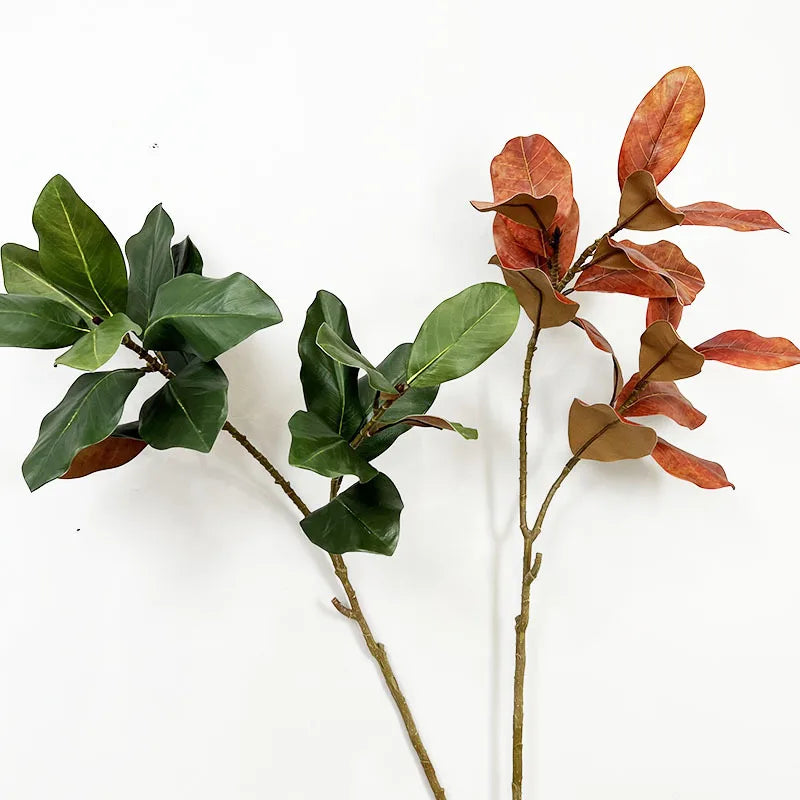 Lifelike Artificial Magnolia Leaf Branch