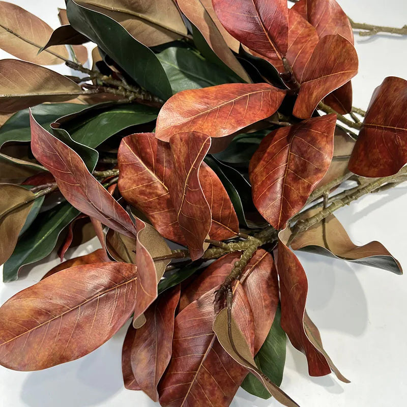Lifelike Artificial Magnolia Leaf Branch