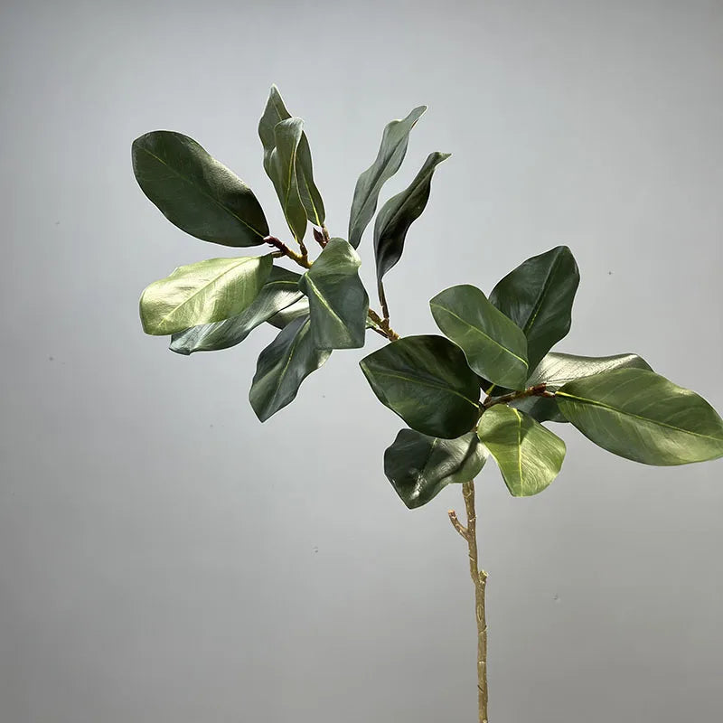 Lifelike Artificial Magnolia Leaf Branch