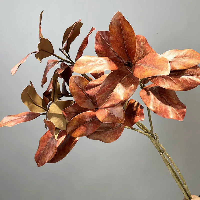Lifelike Artificial Magnolia Leaf Branch