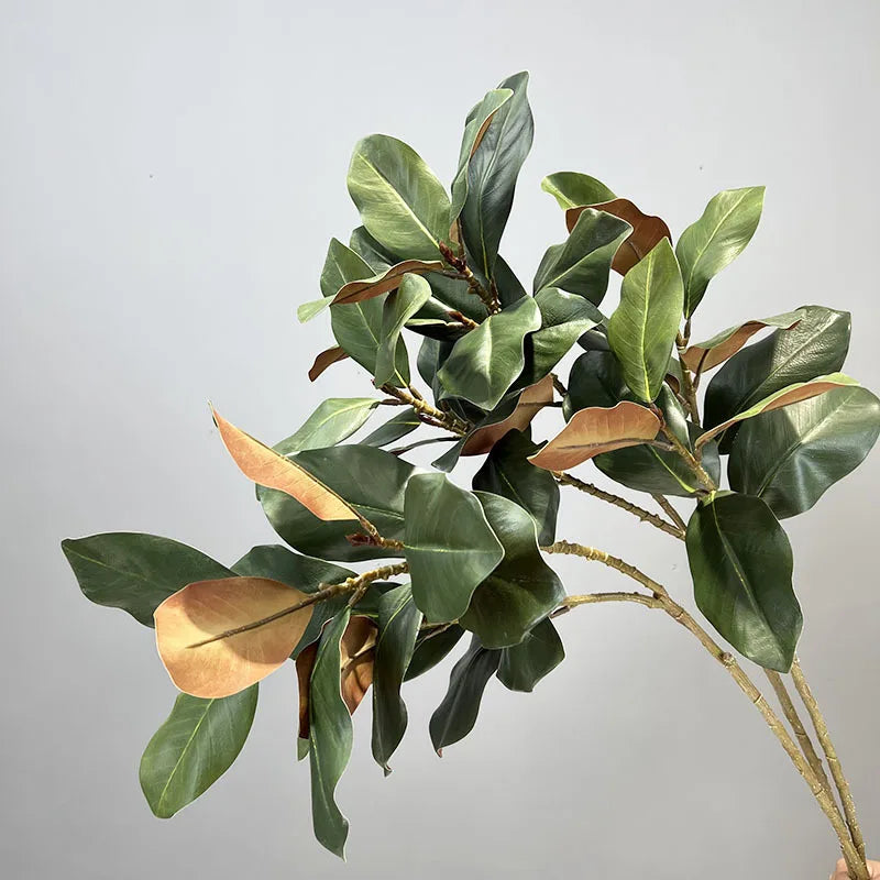 Lifelike Artificial Magnolia Leaf Branch
